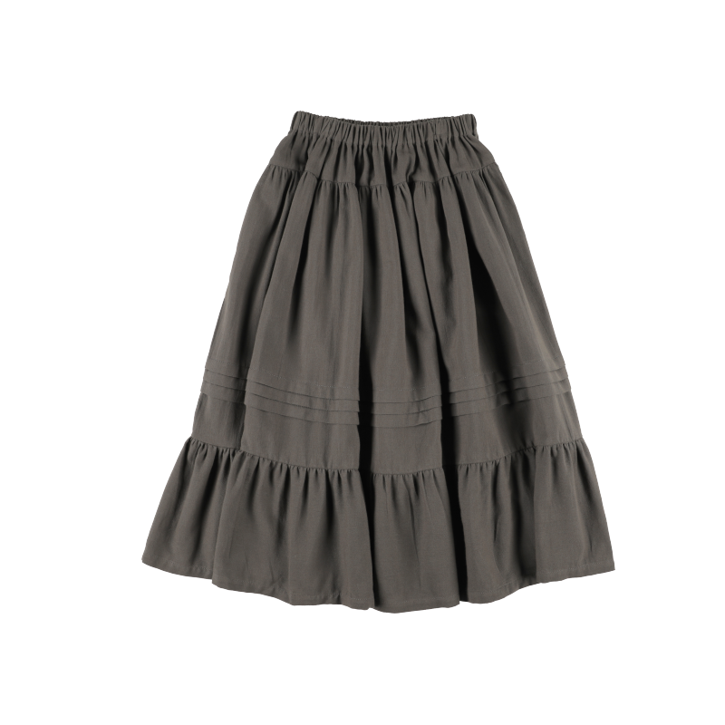 Skirt LONG RUFFLE - Volcanic Earth