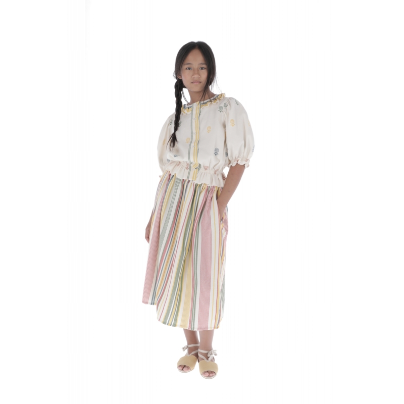 F06- Skirt  WOVEN STRIPES - Stripes