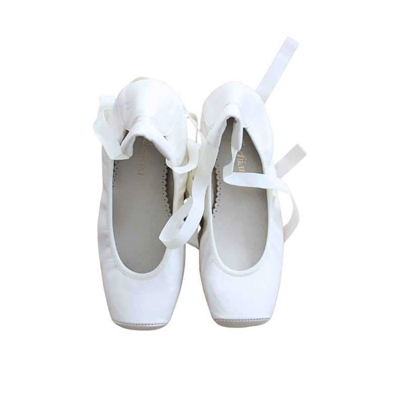 Toecap AUDREY White Leather