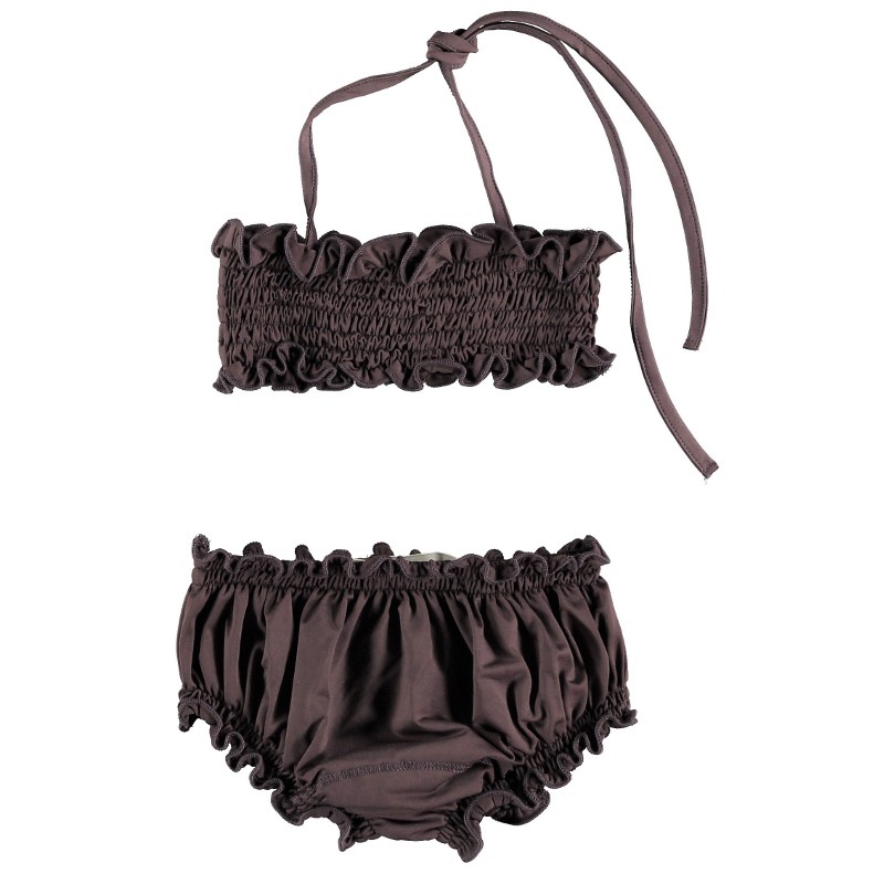 BK02-Bikini Set SMOCKED Burgundy